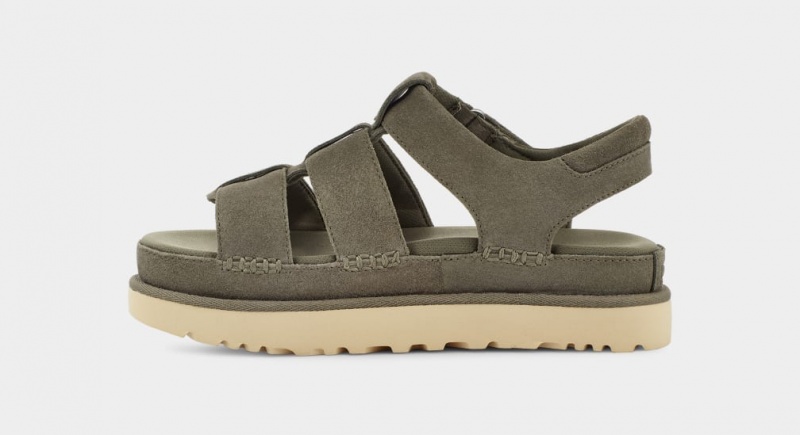 Ugg Goldenstar Strap Women's Sandals Green | XTHVDQE-12