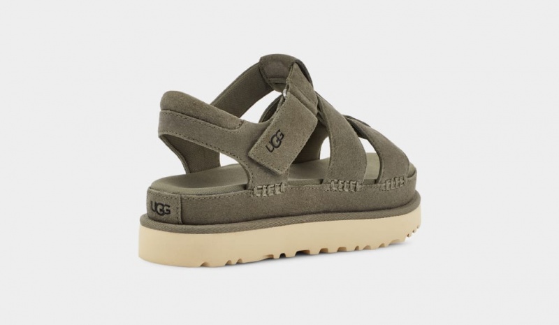 Ugg Goldenstar Strap Women's Sandals Green | XTHVDQE-12