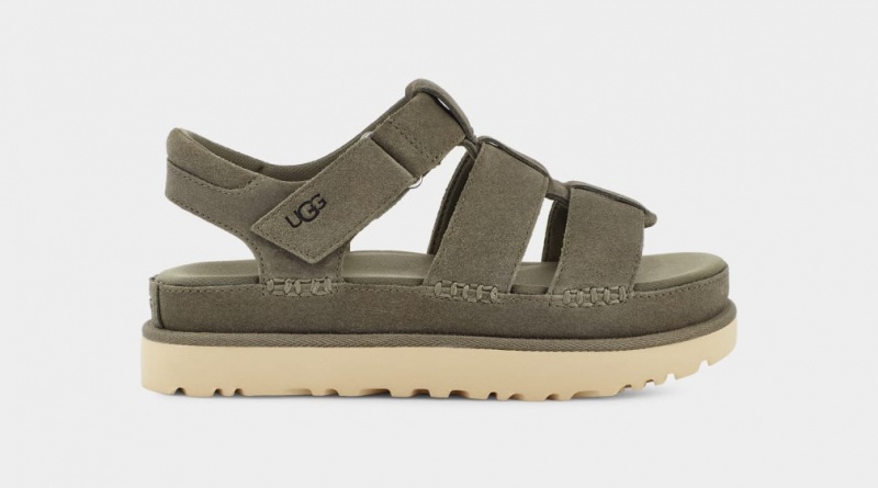 Ugg Goldenstar Strap Women\'s Sandals Green | XTHVDQE-12