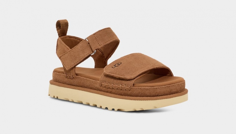 Ugg Goldenstar Women's Sandals Brown | KJTSFUE-93