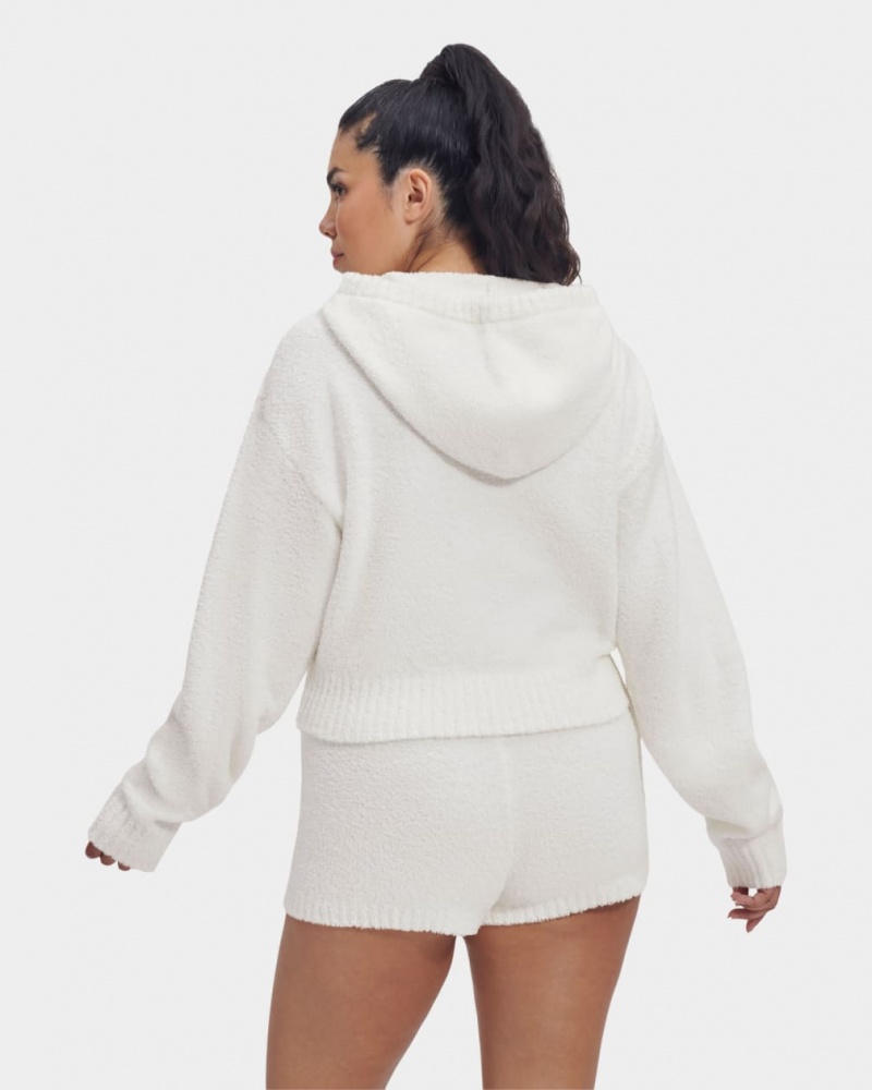 Ugg Hana Zip Women's Hoodie Cream | PRBAUIG-86