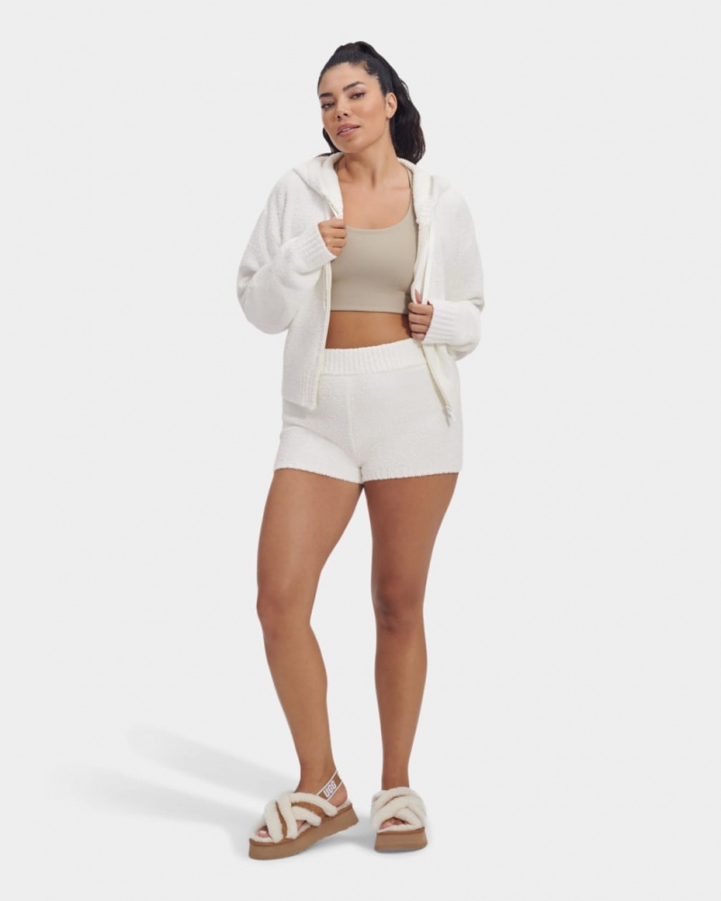 Ugg Hana Zip Women's Hoodie Cream | PRBAUIG-86
