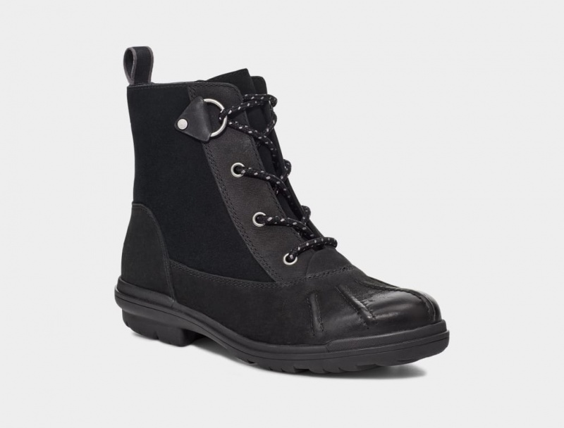 Ugg Hapsburg Duck Women's Boots Black | IEYGFMJ-23