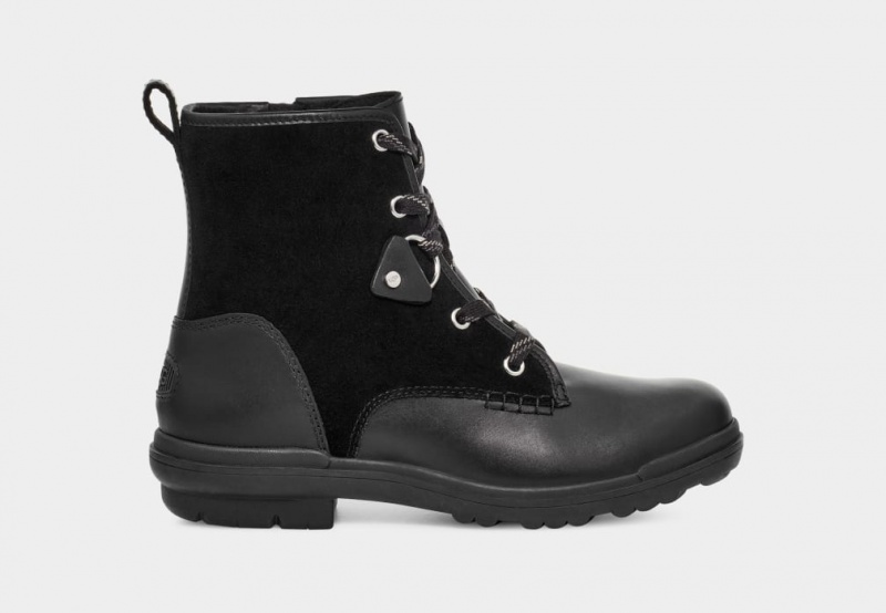 Ugg Hapsburg Hiker Women\'s Boots Black | PDEFXQW-01