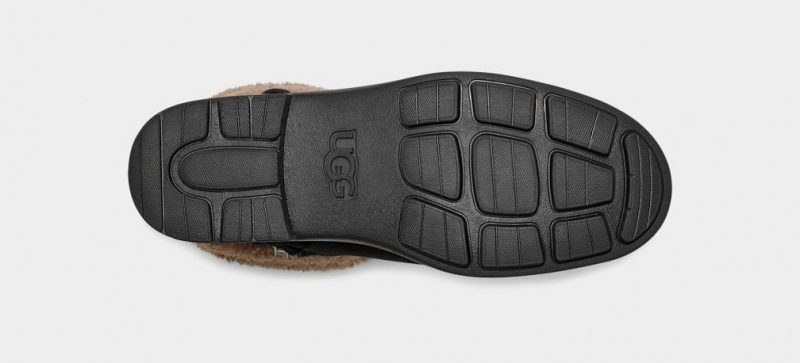 Ugg Harrison Cuff Women's Boots Black | LZVRDFK-91