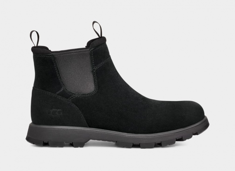 Ugg Hillmont Men\'s Chelsea Boots Black | HEIDYJU-52