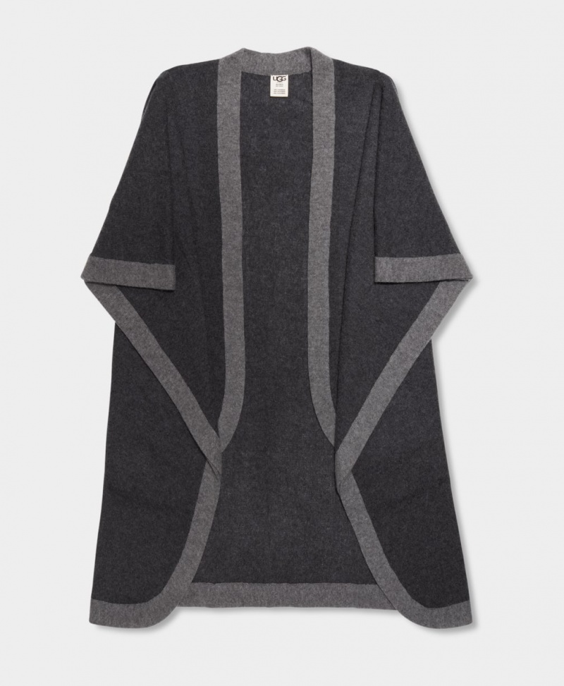 Ugg Irmina Cashmere Shawl Women\'s Coats Grey / Grey | WKVBTAP-04