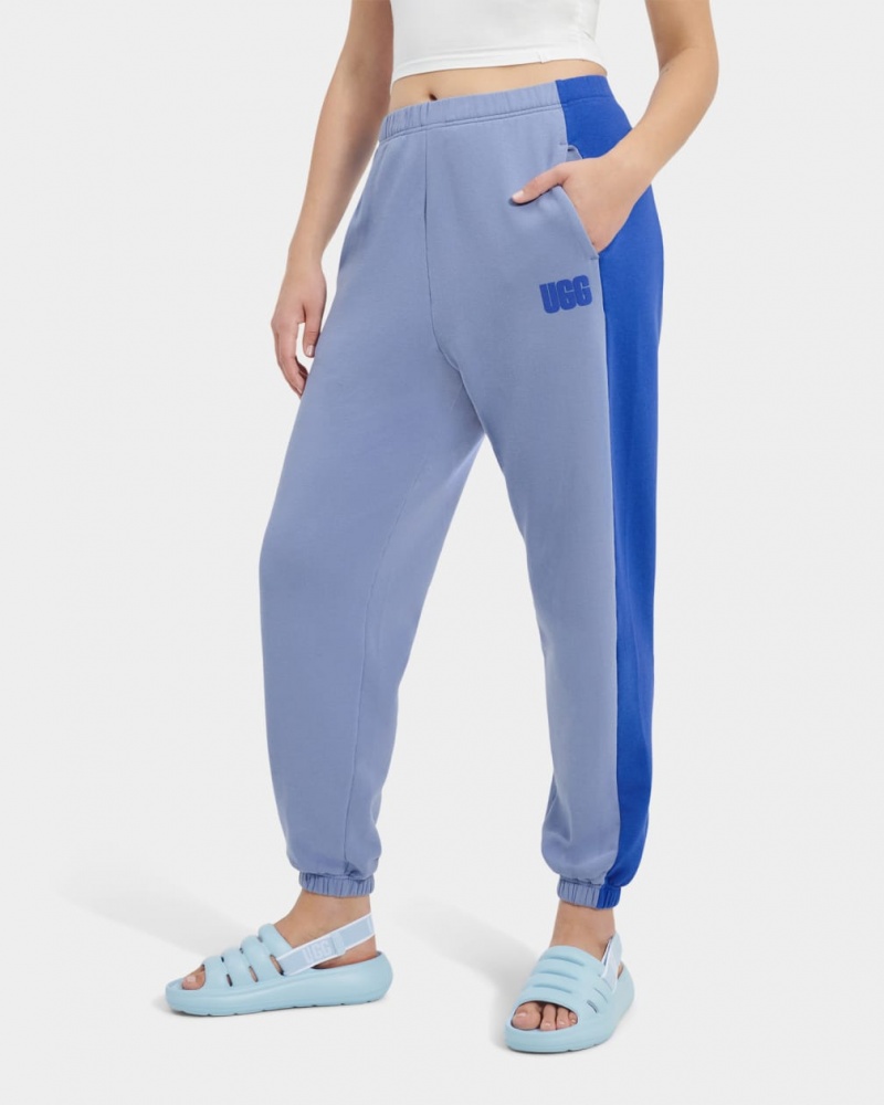 Ugg Jayleen Blocked Women's Sweatpants Blue | YPQSOLG-89