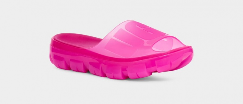 Ugg Jella Clear Women's Slides Pink | BMJSTAW-92