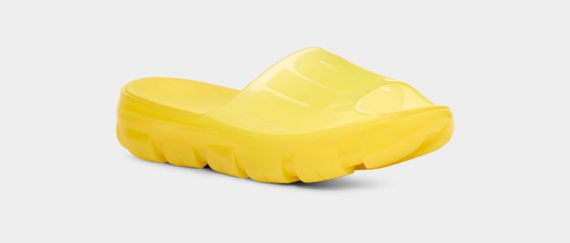 Ugg Jella Clear Women's Slides Yellow | DPNKVZJ-26