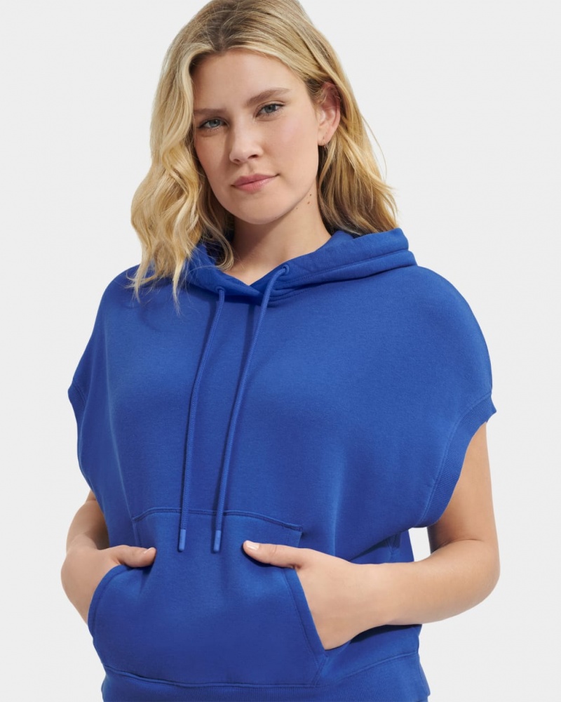 Ugg Jessikah Sleeveless Women's Hoodie Blue | TLECXGM-17