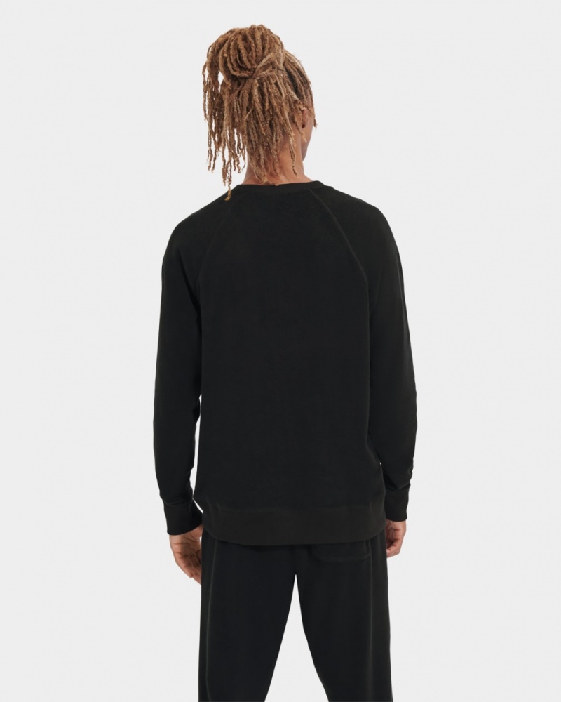 Ugg Kamryn Crewneck Men's Sweatshirt Black | DRZFQLM-98