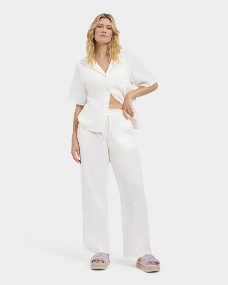 Ugg Karrie Women\'s Pants White | PEGURTY-85