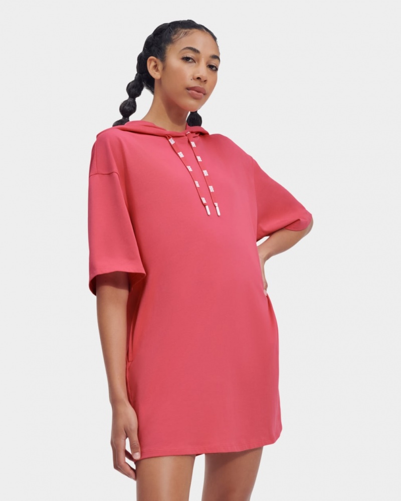 Ugg Kassey Hooded T Women's Dress Pink | EUCTXZV-39