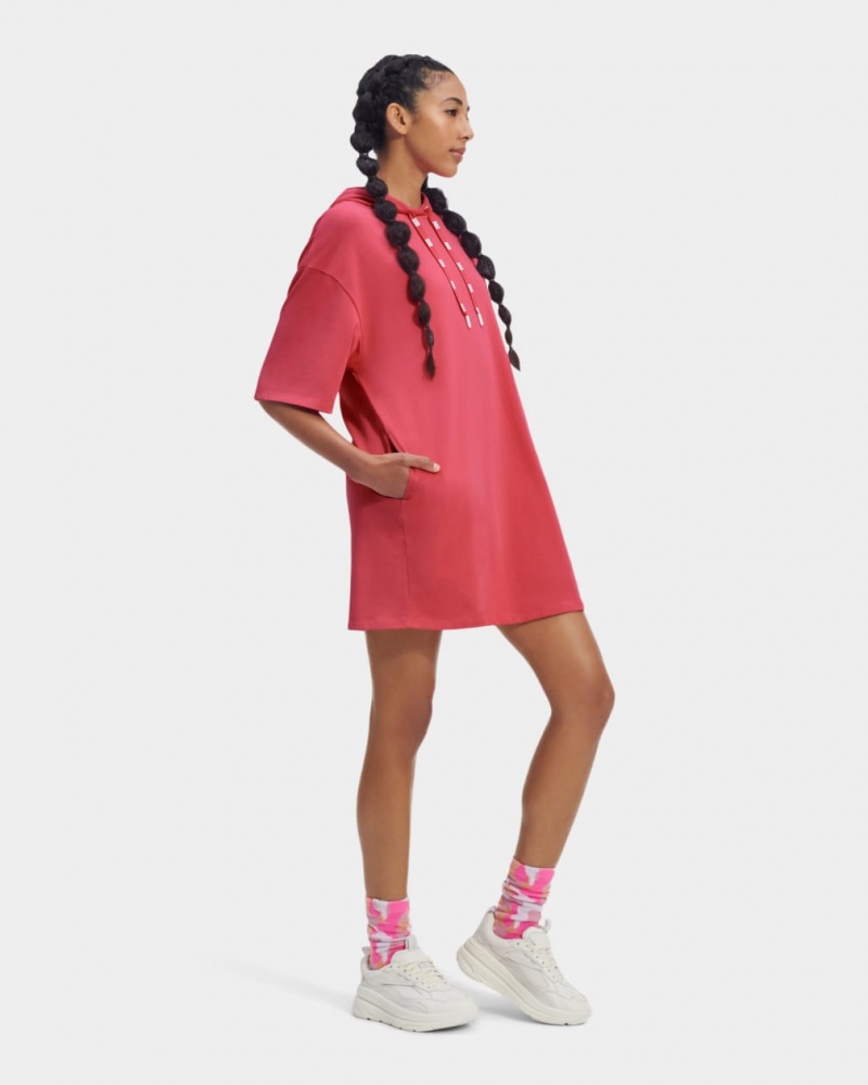 Ugg Kassey Hooded T Women\'s Dress Pink | EUCTXZV-39