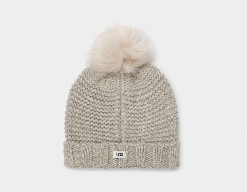 Ugg Knit Mitten Kids' Hats Light Grey | AWZFLGD-02