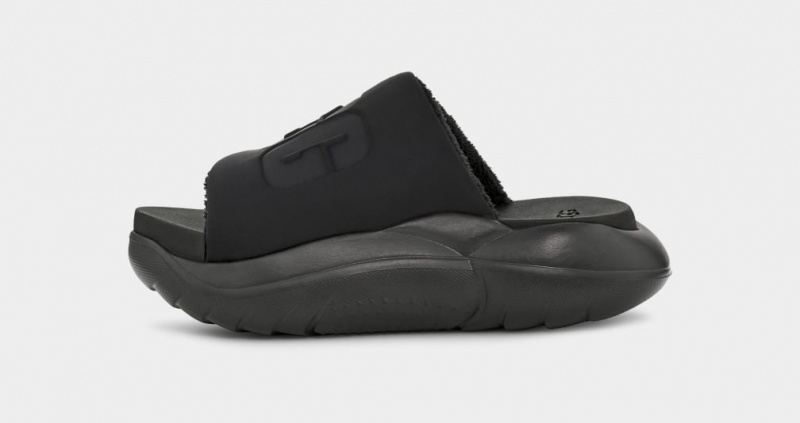 Ugg LA Cloud Women's Slides Black | YMWTVND-29