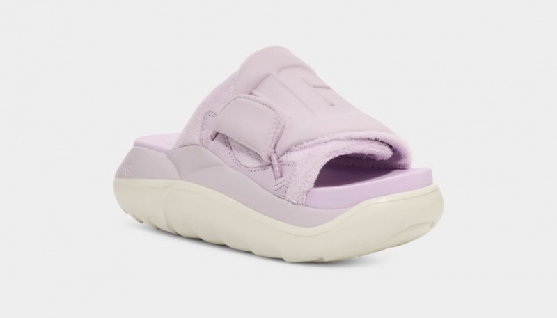 Ugg LA Cloud Women's Slides Lavender | HFKOGLS-60