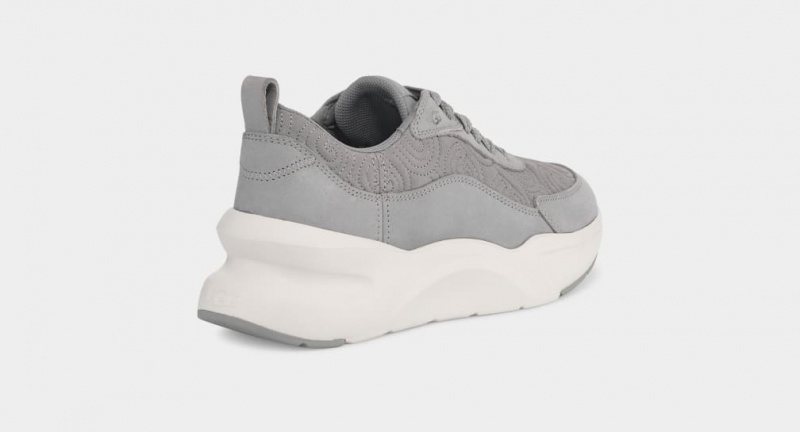 Ugg LA Glide Logo Stitch Women's Sneakers Grey | IYKFLGO-51