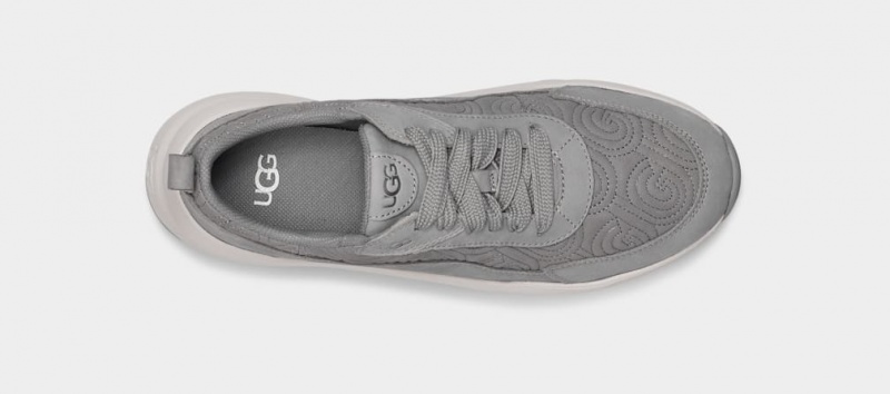 Ugg LA Glide Logo Stitch Women's Sneakers Grey | IYKFLGO-51