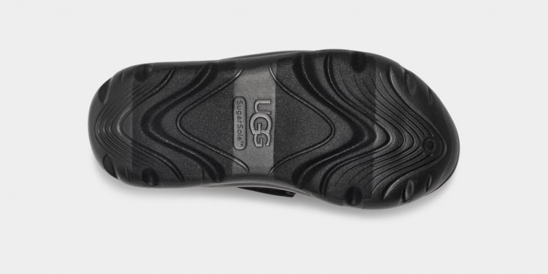Ugg LA Street Suede Women's Sandals Black | KBSZEUA-92