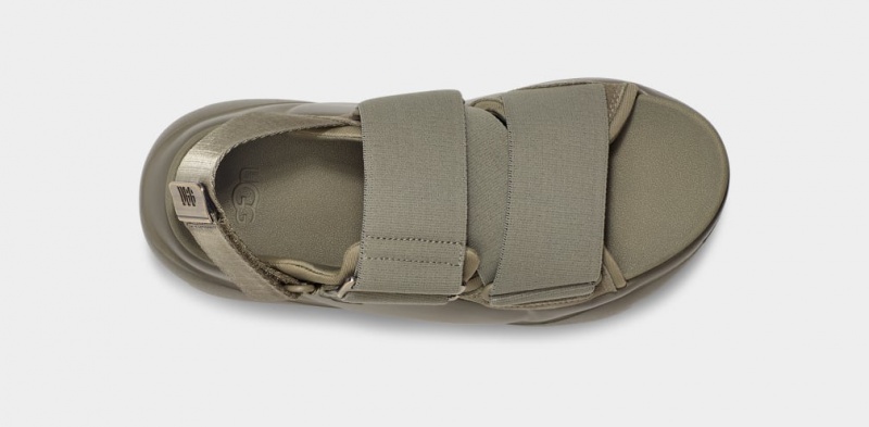 Ugg LA Street Suede Women's Sandals Green | CGMXZRS-56