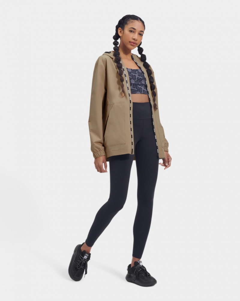 Ugg Lianne Rain Women's Jackets Grey / Brown | KGPUWON-71