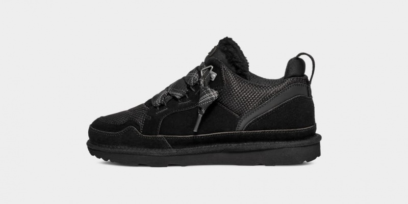Ugg Lowmel Kids' Sneakers Black | FOPGKLN-95
