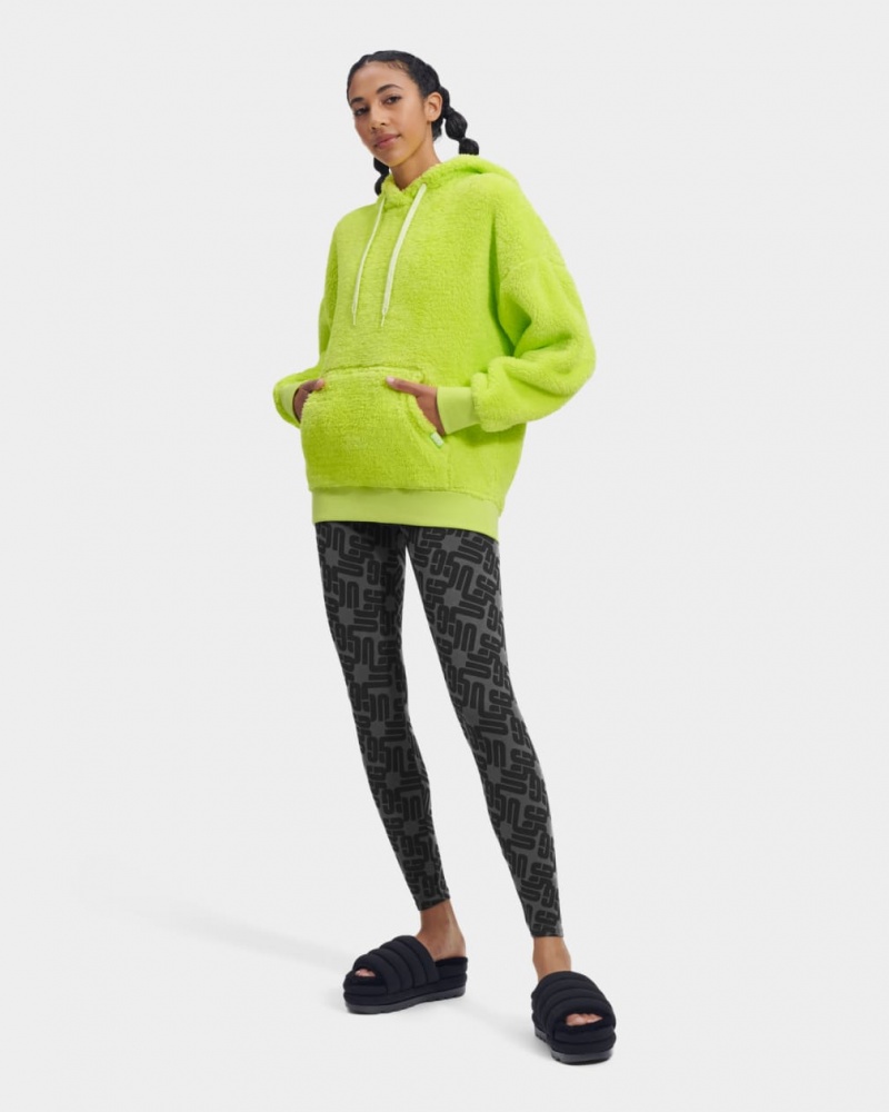 Ugg Loyra Sherpa Women's Hoodie Green | KCWUEFT-64