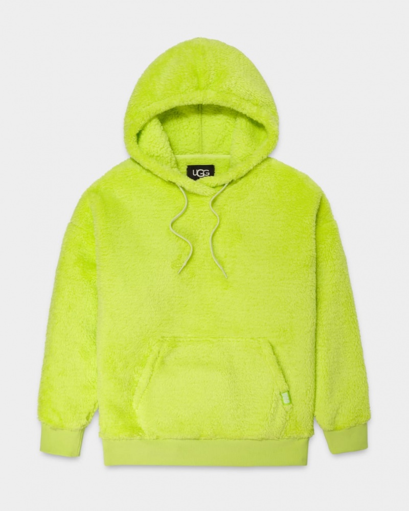 Ugg Loyra Sherpa Women's Hoodie Green | KCWUEFT-64