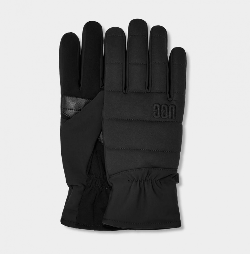 Ugg M All Weather Tech Men\'s Gloves Black | UETMNZG-09