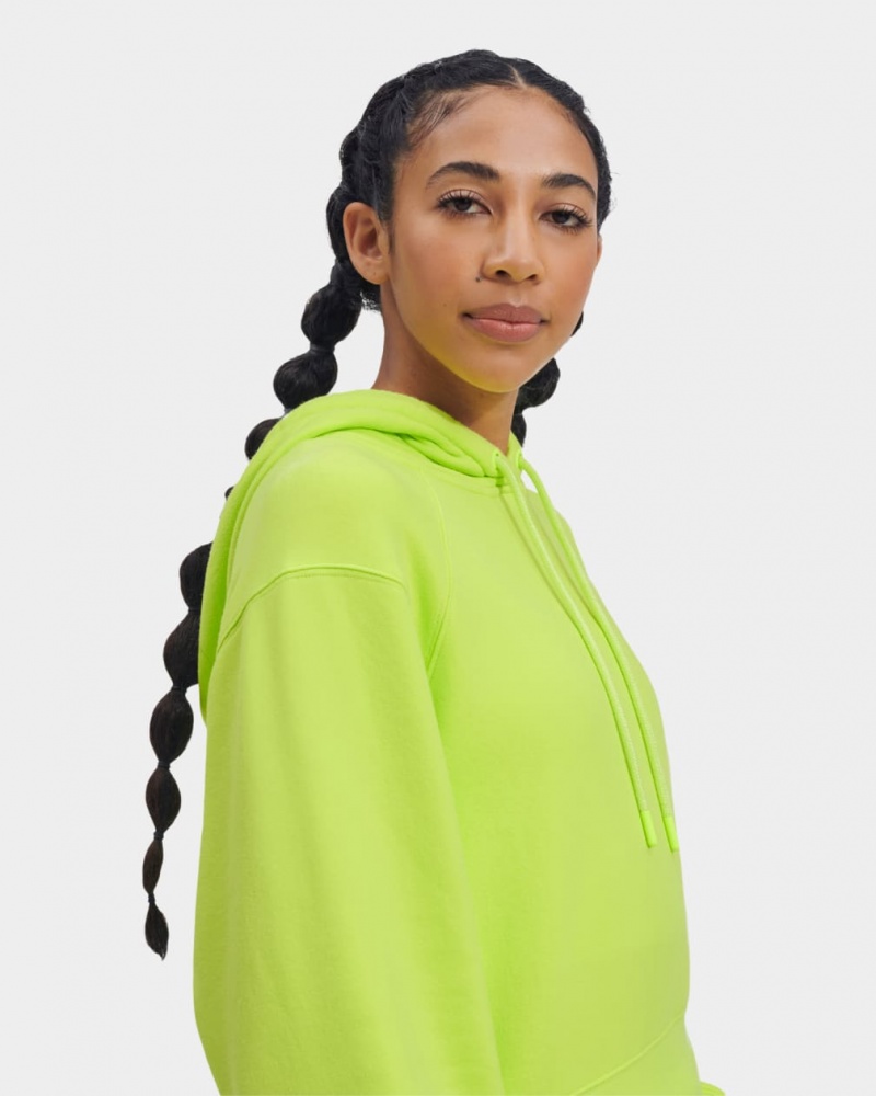 Ugg Mallory Cropped Women's Hoodie Green | JWNFYIT-03