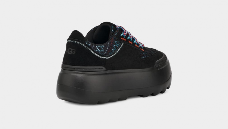 Ugg Marin Mega Lace Heritage Braid Women's Sneakers Black | ABYKSXC-18