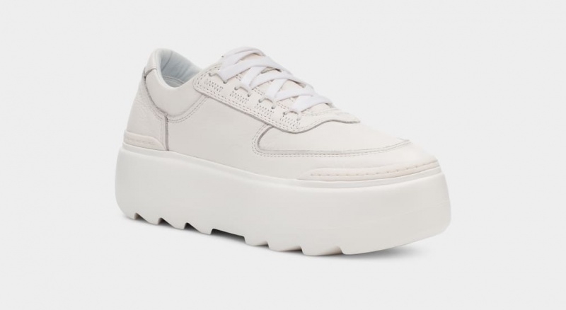 Ugg Marin Mega Lace Women's Sneakers White | QFMVXHP-67