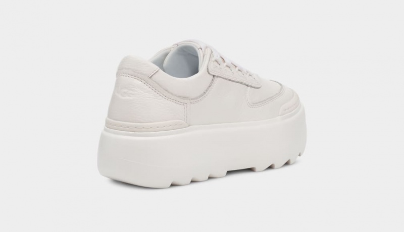 Ugg Marin Mega Lace Women's Sneakers White | QFMVXHP-67
