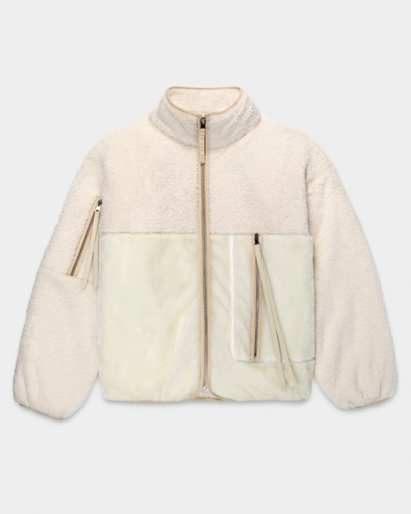 Ugg Marlene Sherpa II Women's Jackets Cream | RJYHVTA-65