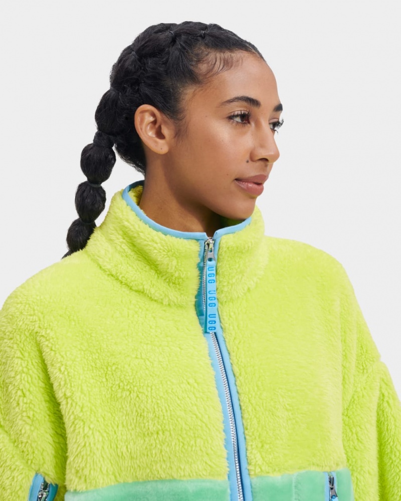 Ugg Marlene Sherpa II Women's Jackets Green | VNHECJT-94