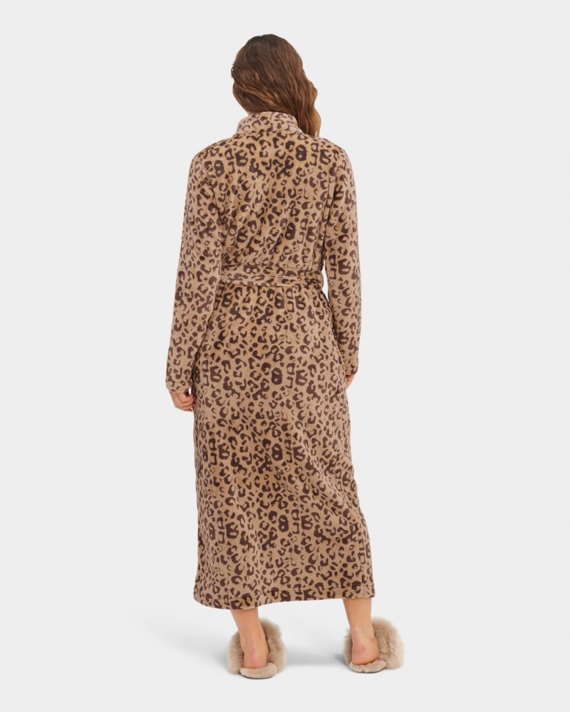 Ugg Marlow Robe Women's Sleepwear Leopard | ULDIZYO-82