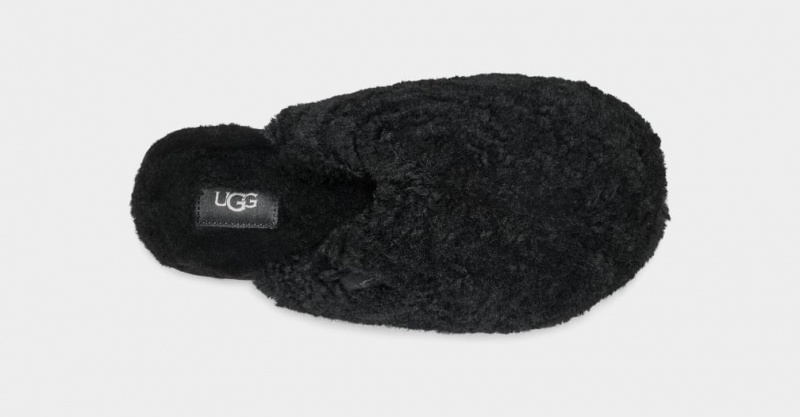 Ugg Maxi Curly Women's Slippers Black | UMFTYOZ-17