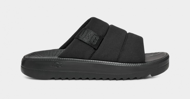 Ugg Maxxer Men\'s Slides Black | TMHAUWB-27