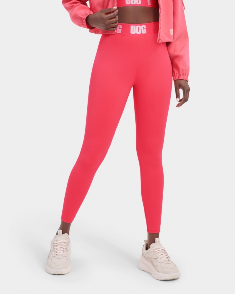 Ugg Mckena Logo Women's Leggings Pink | PALUIOR-75