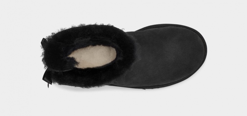 Ugg Mini Bailey Bow II Women's Boots Black | AXREOLJ-71