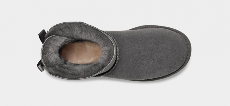 Ugg Mini Bailey Bow II Women's Boots Grey | WPEHRGB-14