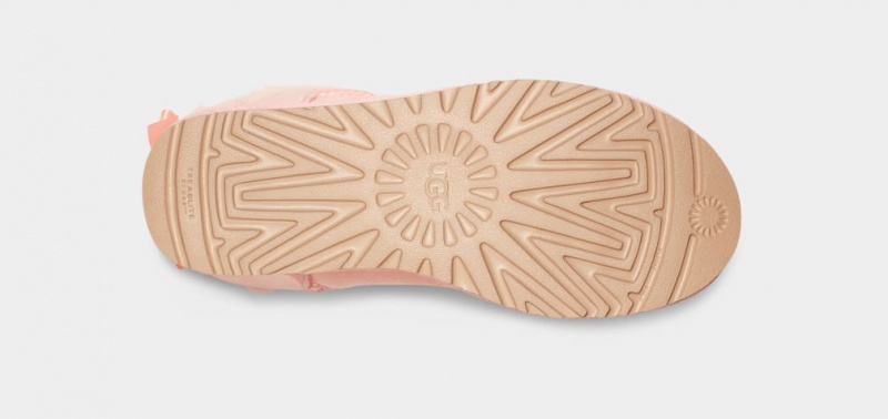 Ugg Mini Bailey Bow II Women's Boots Rose | XKMOEZP-73
