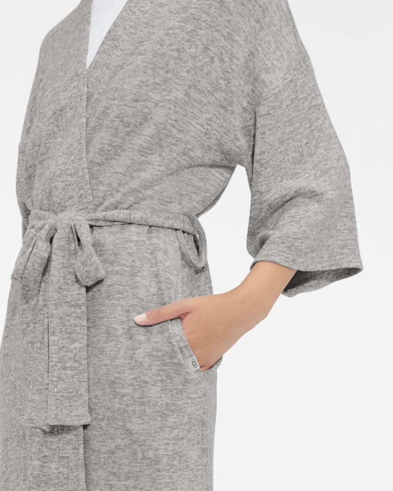 Ugg Monrose Robe Women's Sleepwear Grey | QINOXCA-39