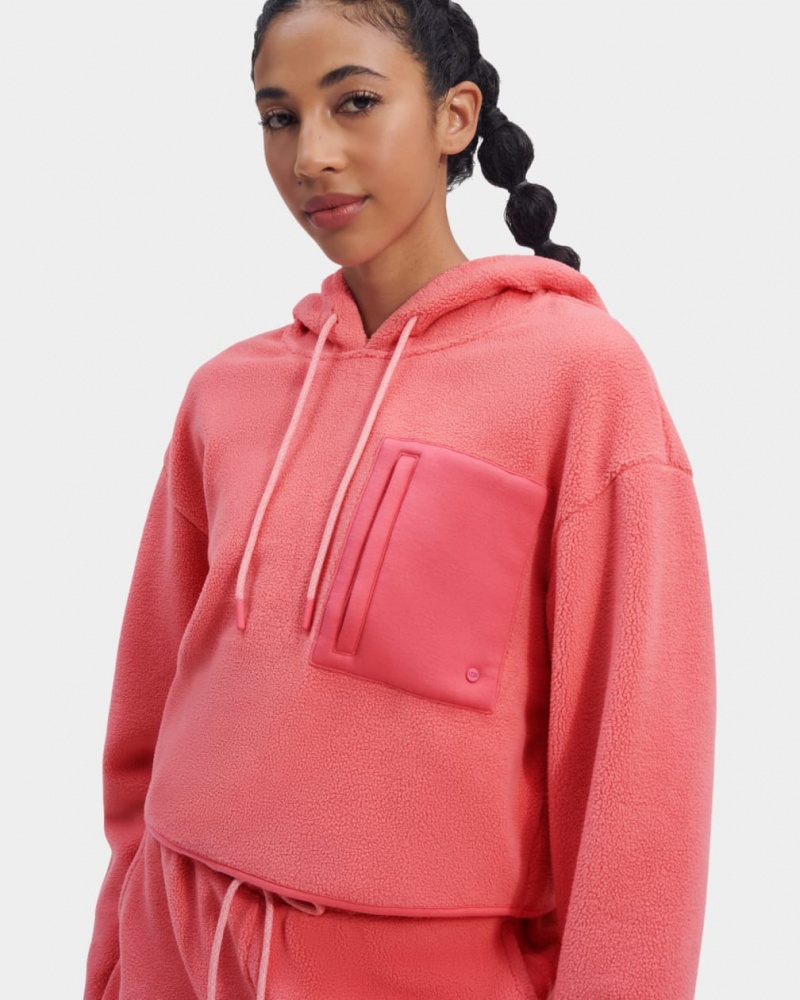 Ugg Myley Sherpa Women's Hoodie Pink | UVPNKXQ-05