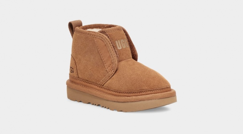 Ugg Neumel EZ-Fit Kids' Boots Brown | YKFWCIB-13