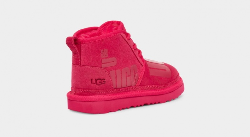 Ugg Neumel II Scatter Graphic Kids' Boots Red | KOGQNVH-41