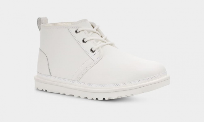 Ugg Neumel Leather Men's Boots White | JZNMDIL-35