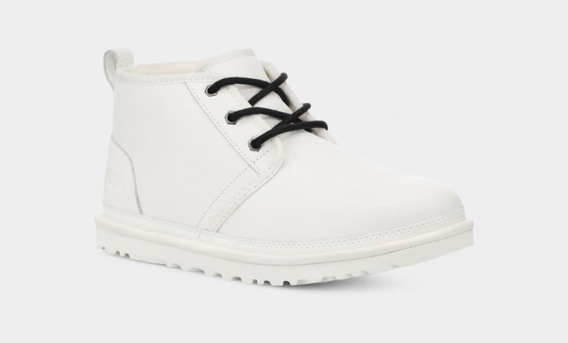 Ugg Neumel Leather Men's Boots White | JZNMDIL-35